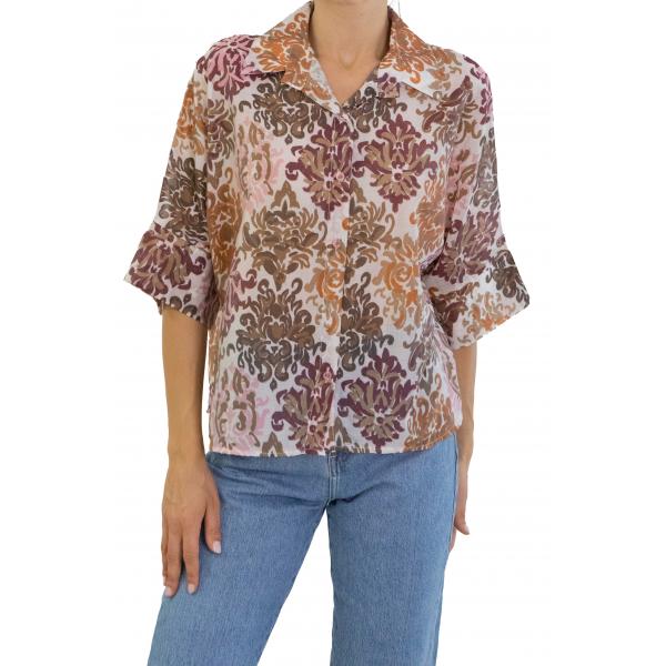 Camicia fantasia con ghirigori 